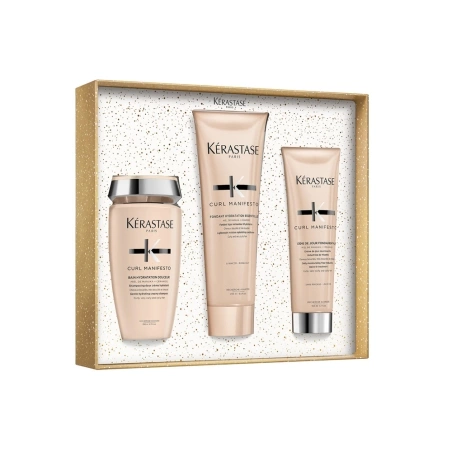 Kérastase Paris Curl Manifesto Coffret Routine shampoing, fondant et texturisant pour cheveux bouclés, frisés, crépus Kérastase Paris Curl Manifesto Coffret Routine shampoing, fondant et texturisant pour cheveux bouclés, frisés, crépus