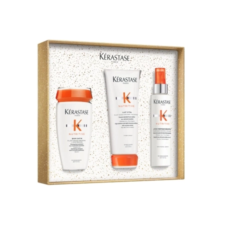 Kérastase Paris Nutritive Coffret routine shampoing, soin et lait pour cheveux secs à très secs