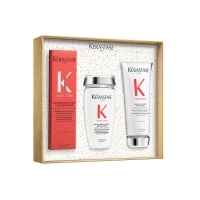 Kérastase Paris K Premiere Coffret trio traitement pré-shampoing, shampoing et après-shampoing pour cheveux abîmés