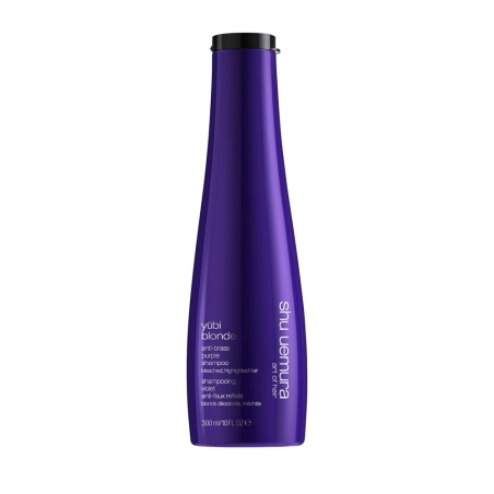 Yubi Blonde Shampooing neutralisant violet anti-faux reflets pour cheveux blonds décolorés ou méchés 300 ml - Déstockage Yubi Blonde Shampooing neutralisant violet anti-faux reflets pour cheveux blonds décolorés ou méchés 300 ml - Déstockage