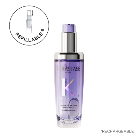 Blond Absolu Huile capillaire intense lumineuse rechargeable pour cheveux blonds 75 ml - Déstockage Blond Absolu Huile capillaire intense lumineuse rechargeable pour cheveux blonds 75 ml - Déstockage