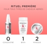 Première Coffret trio traitement pré-shampoing, shampoing et masque pour cheveux abîmés - Déstockage Première Coffret trio traitement pré-shampoing, shampoing et masque pour cheveux abîmés - Déstockage