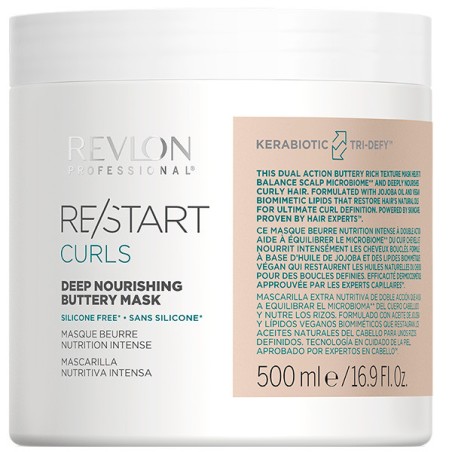 Masque Beurre Nutritif Restart Curls 500 ml - Déstockage Masque Beurre Nutritif Restart Curls 500 ml - Déstockage