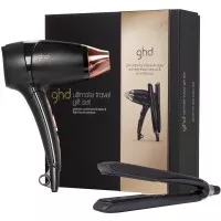 Coffret De Voyage Styler Platinum Noir Et Flight Sèche Cheveux De Voyage