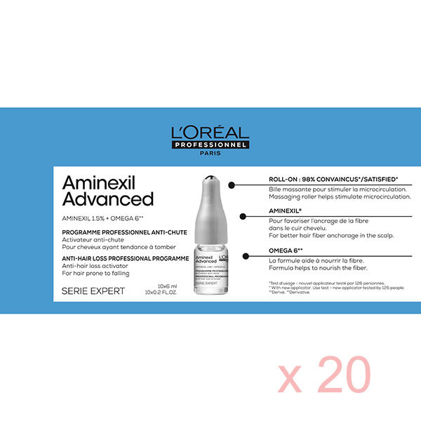 Aminexil Advanced Cure Anti-Chute x 20 - 120 ml ( 2 boîtes )