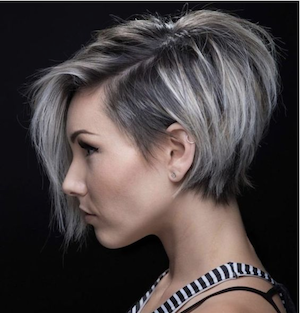 coupe croute cheveux gris