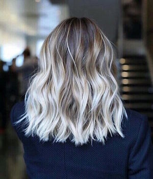 balayage cheveux blanc