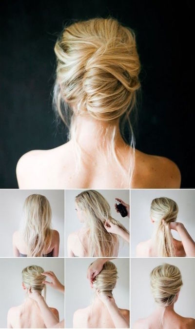 chignon hyper chic