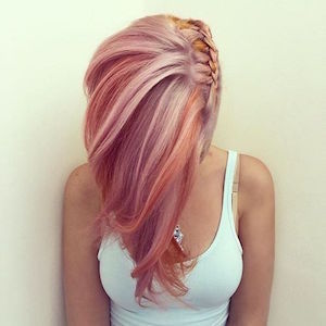 rose gold coloration cheveux
