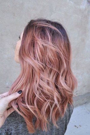 rose gold hair