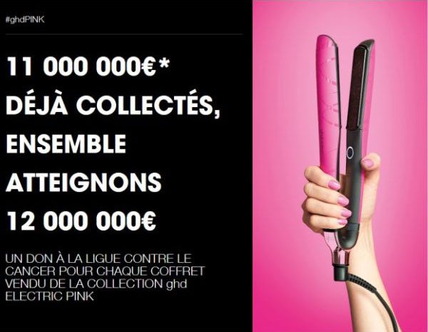 lutte contre le cancer du sein avec la collection Take Control Now de GHD