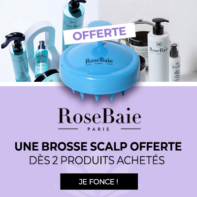 Une brosse scalp offerte dès 2 produits Rosebaie achetés